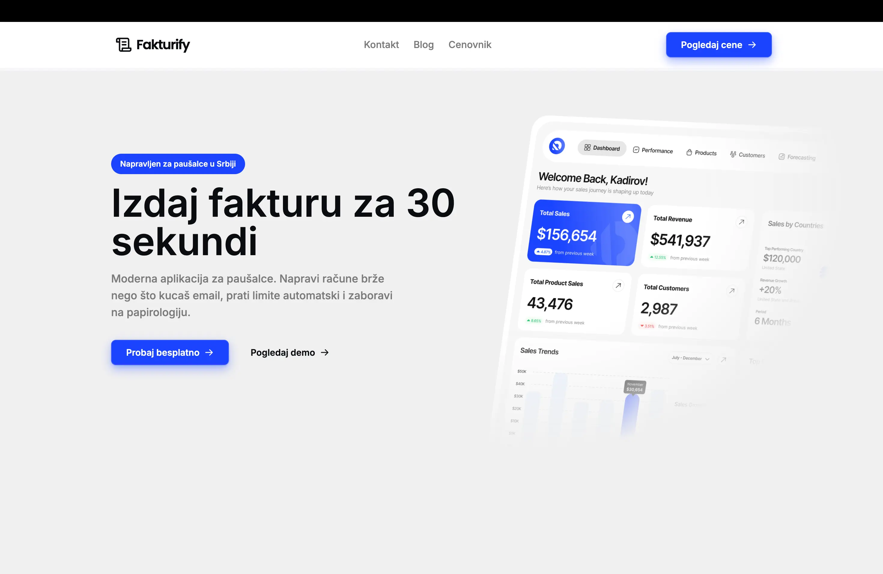 Fakturify – SaaS Marketing Site – Client Project